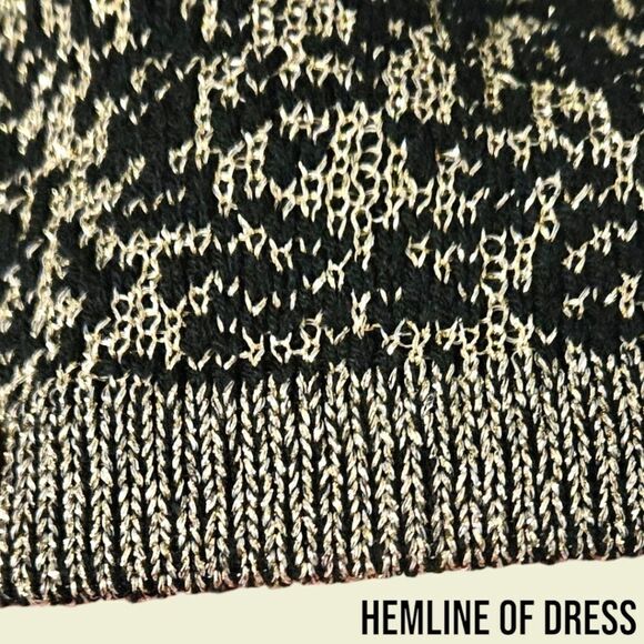 Torrid Plus Size Lurex Black Metalic Gold Hooded Kangaroo Pockets Mini dress 3X - Picture 8 of 16